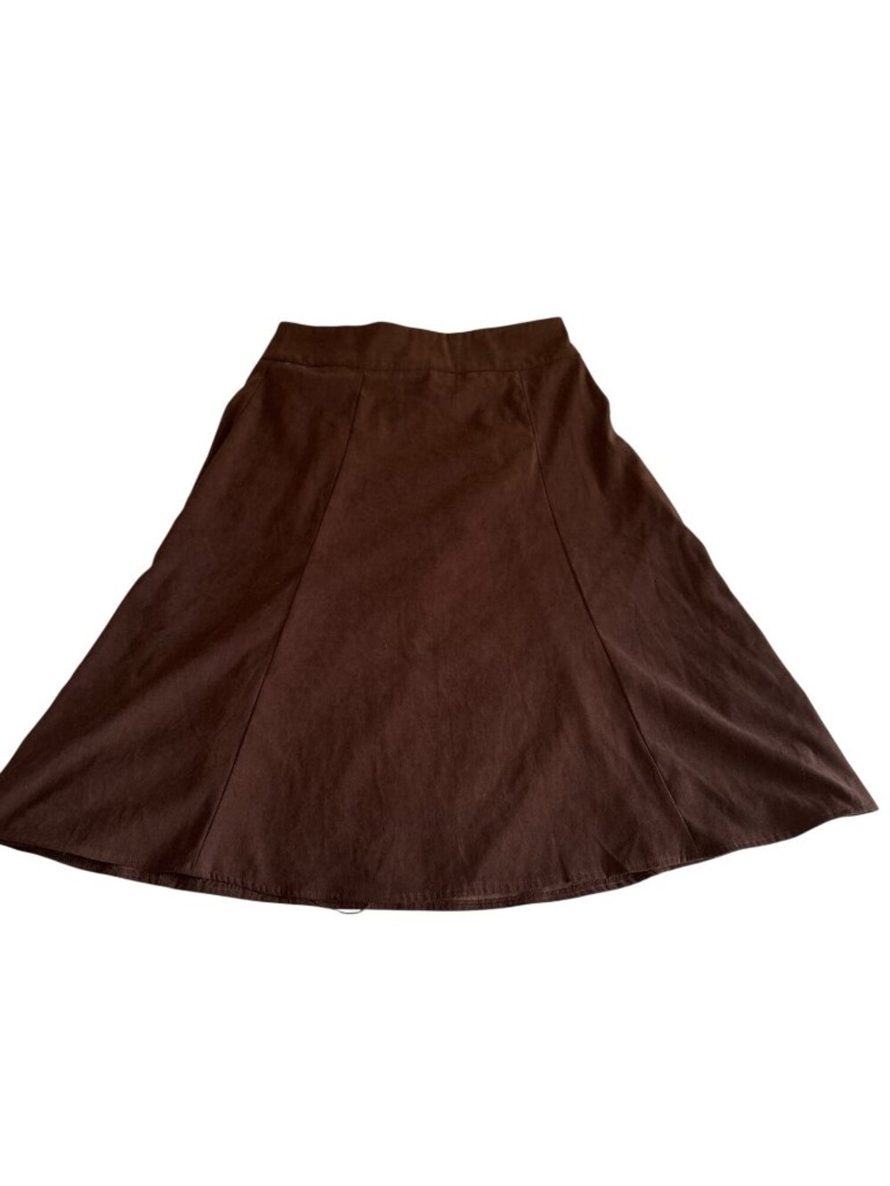 Brown A-Line Skirt Size 10 Machine Washable Laura Scott Womens